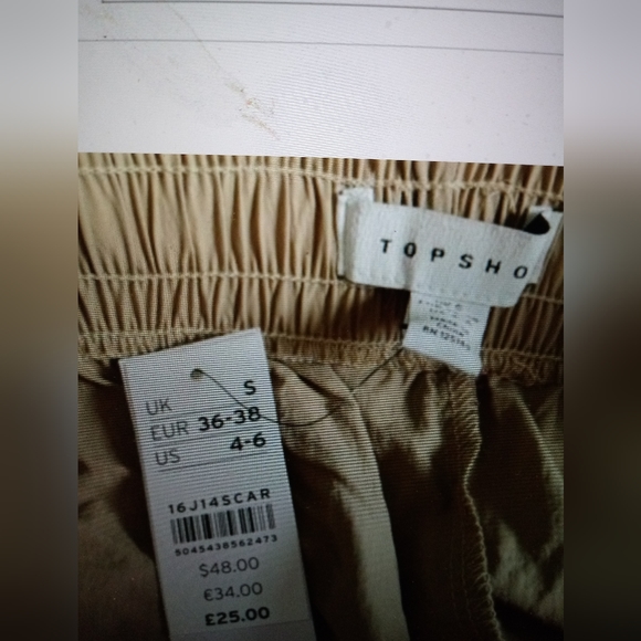 NWOT 90's parachute style joggers pull on slit pockets 100% nylon - Picture 3 of 8